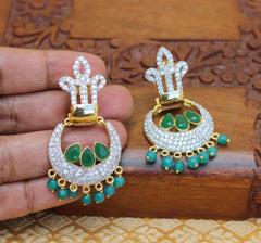 CZ Stone Gold Plated Designer Earrings T2823