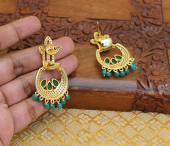 CZ Stone Gold Plated Designer Earrings T2823