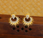 Stylish CZ Stone Gold Plated Earrings T2752