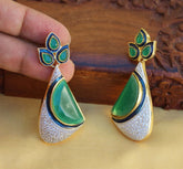 Gold Plated CZ Stone Earrings T2736