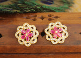 Gold Plated Designer Stone Earrings T2463