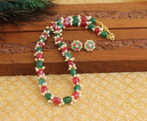 Handmade Pearl Beads Stone Necklace Set T2709