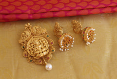 Temple Matte Finish Pendant Set T1416