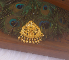 Matte Finish Temple Peacock Pendant T2386