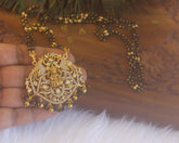 Temple Long Black Beads Necklace T2183