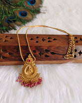 Gold Plated Temple Lakshmi Necklace T3130