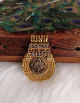 Kerala Style Temple Kasu Stone Pendant T3165