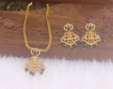 CZ Stone Temple Beads Necklace Set T2227