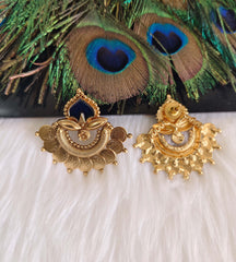 Gold Plated Temple Earrings T3167