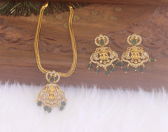 CZ Stone Temple Beads Necklace Set T2227