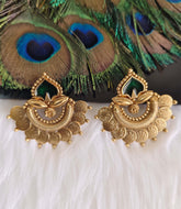 Gold Plated Temple Earrings T3169