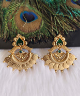 Gold Plated Temple Stylish Earrings T3172