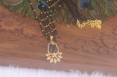 Designer Gold Plated Beads Necklace T2210