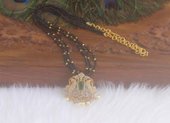 CZ Stone Peacock Beads Necklace T2214