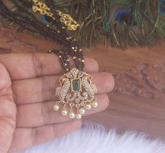 CZ Stone Peacock Beads Necklace T2214