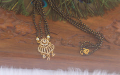 Trendy Black Beads Necklace T2215