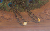 Black Beads Trendy Necklace T2179