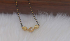Black Beads Necklace T2180