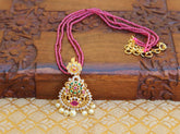 Multicolor Pendant With Handmade Beads Necklace T2282