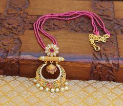 Matte Finish Handmade Beads Necklace T2285