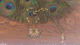 Peacock Black Beads Necklace T2185