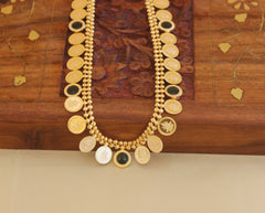 Kerala Style Palakka Coin Necklace T2111