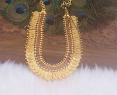 Kerala Traditional Kasu Stone Necklace T2299