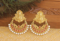 Temple style Big earrings Tanvi1132