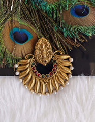 Temple Lakshmi Gold Plated Pendant T2855