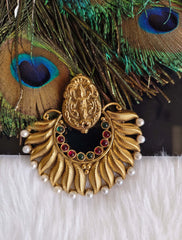 Temple Lakshmi Gold Plated Pendant T2855