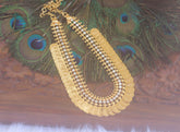 Gold Plated Kerala Traditional Kasu Necklace T2303