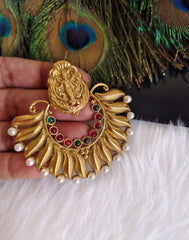 Temple Lakshmi Gold Plated Pendant T2855