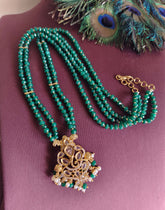 Temple Ganesh Handmade Beads Necklace T3161