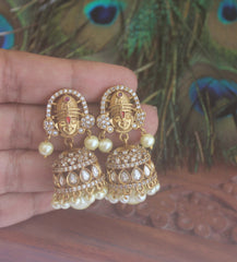 Premium Matte Finish Kerala Style Jumka Earrings T2238