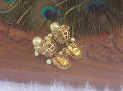 Premium Matte Finish Kerala Style Jumka Earrings T2238