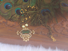 Designer Black Beads Necklace T2192