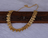 Gold plated Mango coin necklace Tanvi1184