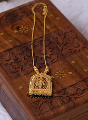 Designer gold plated krishna necklace Tanvi1178
