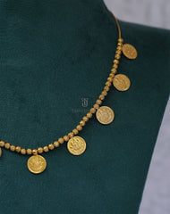 Gold plated Coin necklace Tanvi1182