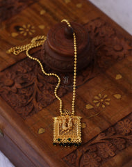 Gold plated Radha krishna necklace Tanvi1170