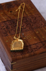 Designer gold plated krishna necklace Tanvi1178