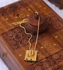 Gold plated Radha krishna necklace Tanvi1170