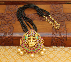 Gold Plated Temple Handmade Beads Necklace T2296