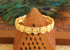 Kerala Style Gold Plated Temple Bangle T2391