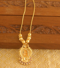 Gold plated Ruby Kathakalli necklace Tanvi98