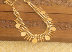 Designer Gold plated Temple coin necklace Tanvi48