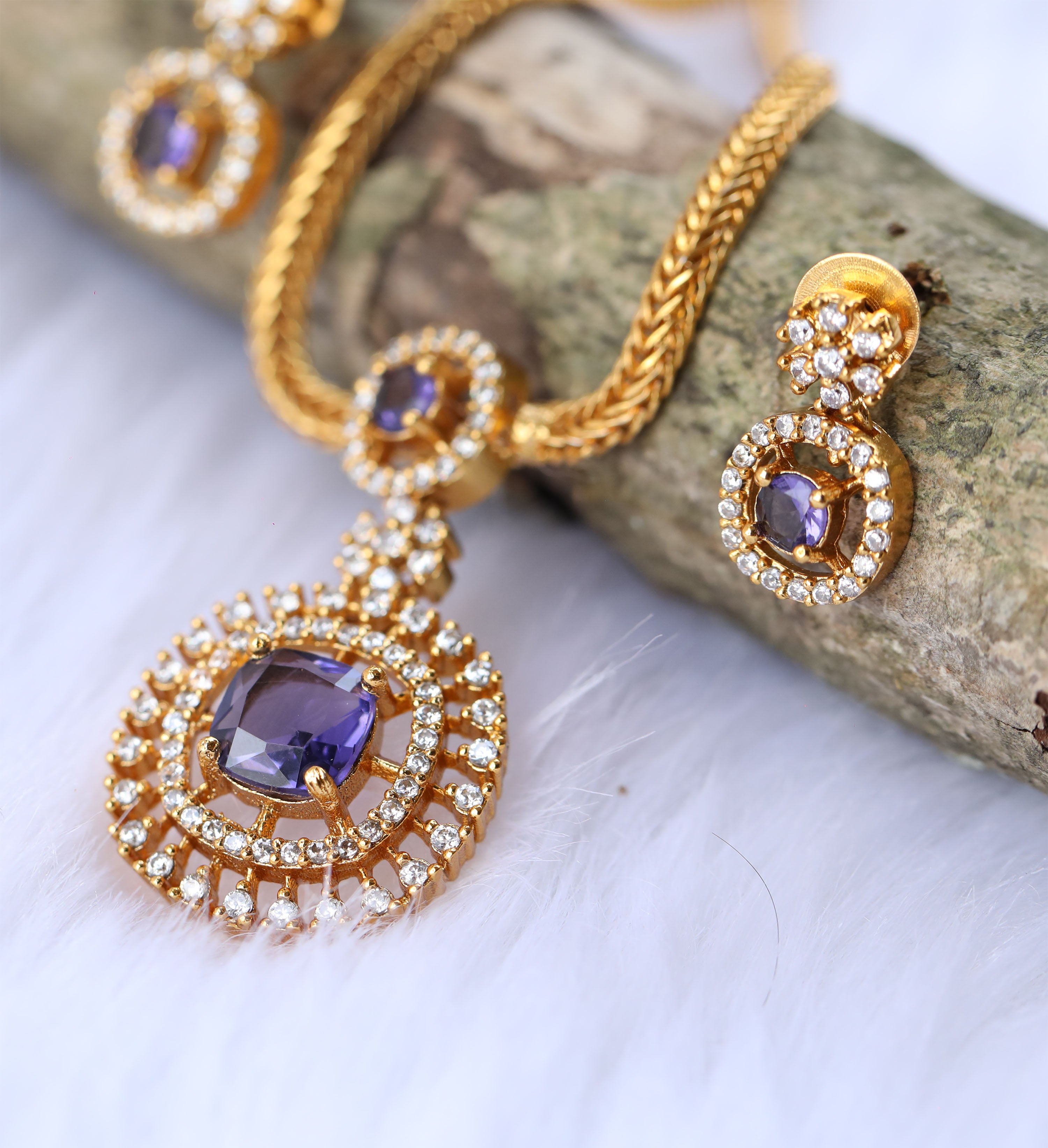 Designer matte finish necklace Tanvi1134