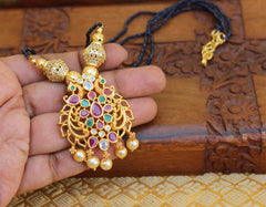 Matte Finish Peacock Handmade Beads Necklace T2291