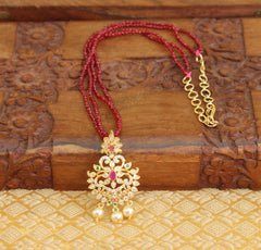 Gold Plated Handmade Beads Necklace T2312