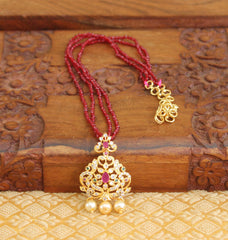 Gold Plated Peacock Beads Necklace T2323